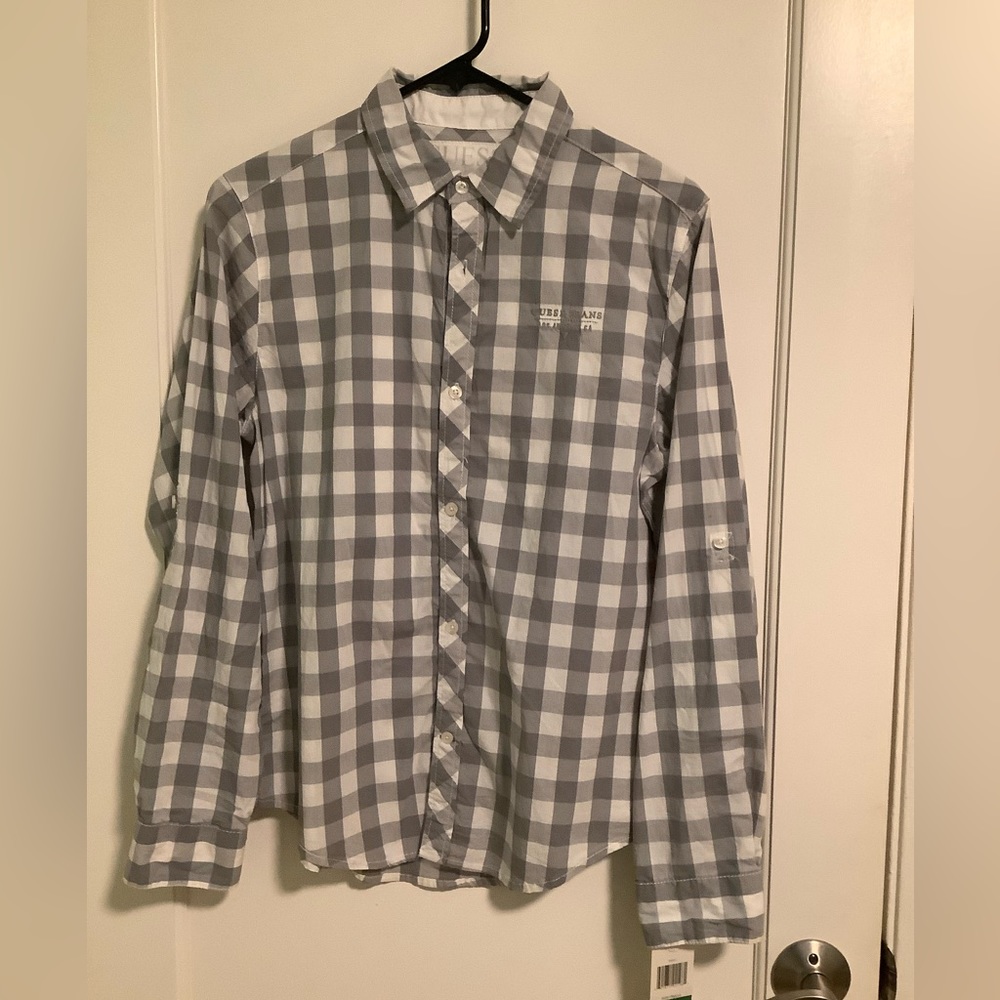 NWT Guess jeans button down shirt